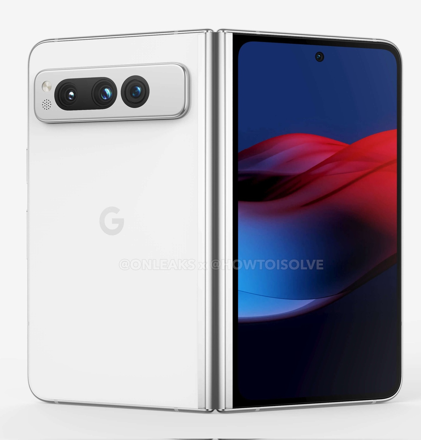 谷歌Pixel Fold折叠屏手机新渲染图曝光:搭载Tensor G2芯片