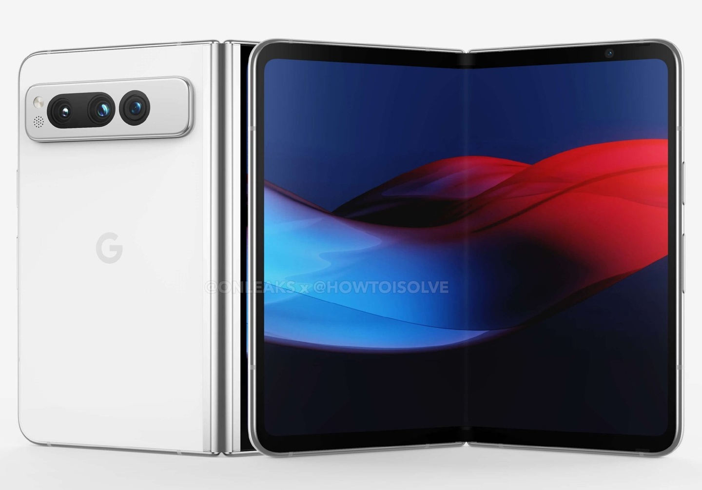 谷歌Pixel Fold折叠屏手机新渲染图曝光:搭载Tensor G2芯片