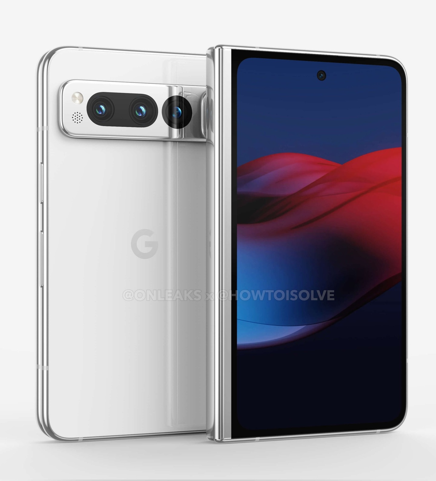 谷歌Pixel Fold折叠屏手机新渲染图曝光:搭载Tensor G2芯片