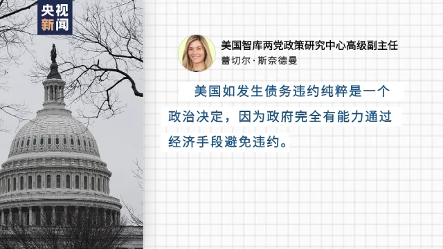 美专家:两党在债务上限问题上“玩火”