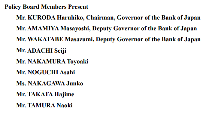 日本央行纪要:继续当前宽松政策,以可持续和稳定方式实现物价稳定