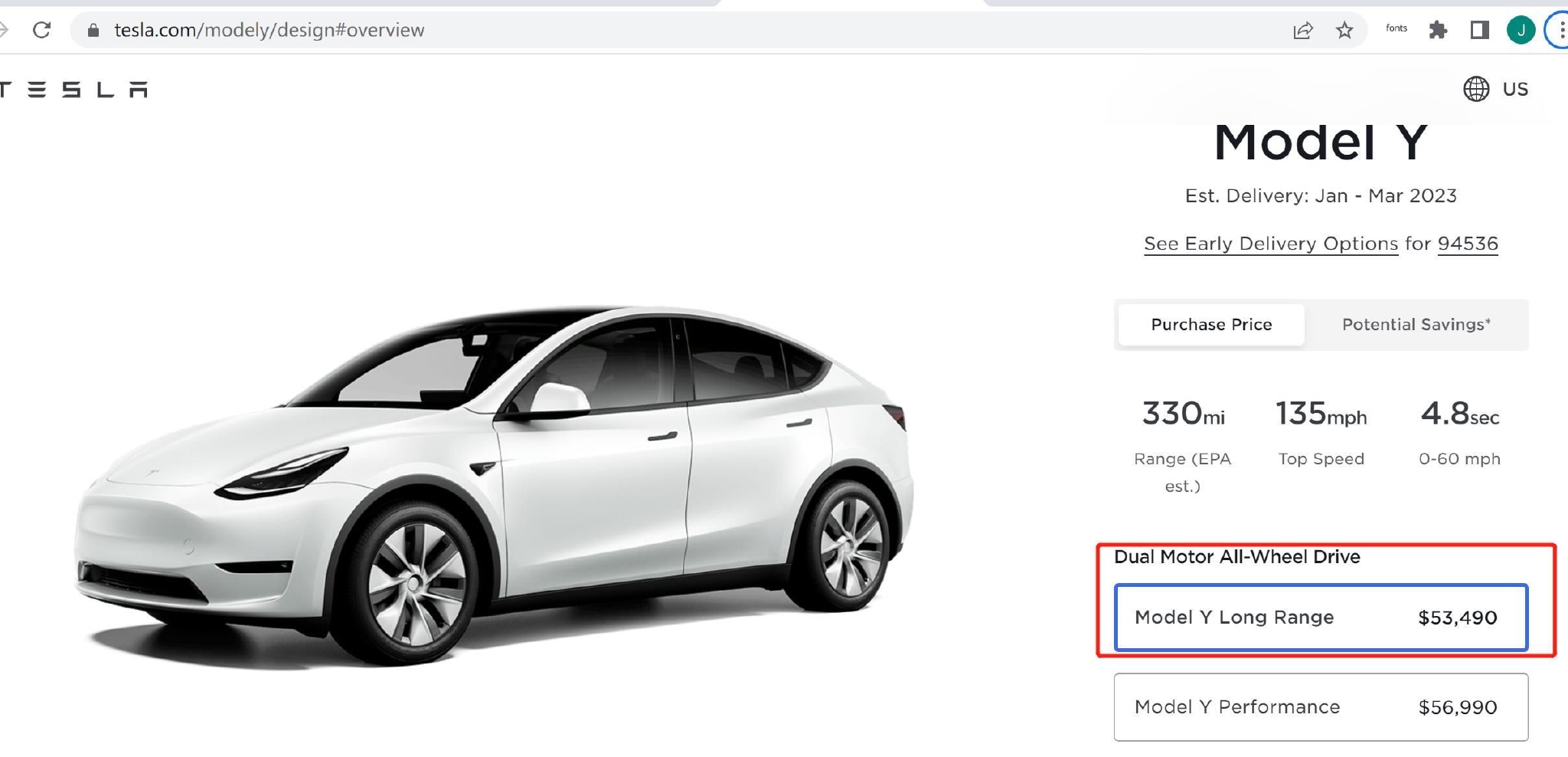 Model Y美国售价意外上调500美元,仍低于美国补贴上限55000美元