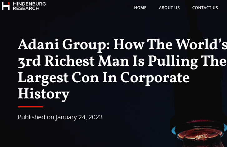 知名做空机构兴登堡再出手!这次的目标是印度首富阿达尼